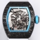 BBR Factory Replica Richard Mille RM055 Blue Dial White Rubber Strap