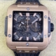 BBF Factory Replica Watch Hublot Square Bang Unico 821.OX.0180.RX King Gold Case