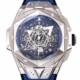 BBF Factory Hublot Replicas Big Bang Sang Bleu II 418.NX.5107.RX.MXM20 Blue Dial