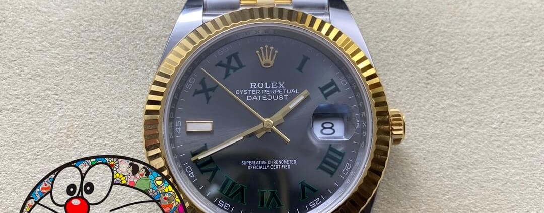 Rolex Golden Green Datejust Clean Factory 41mm With 3235